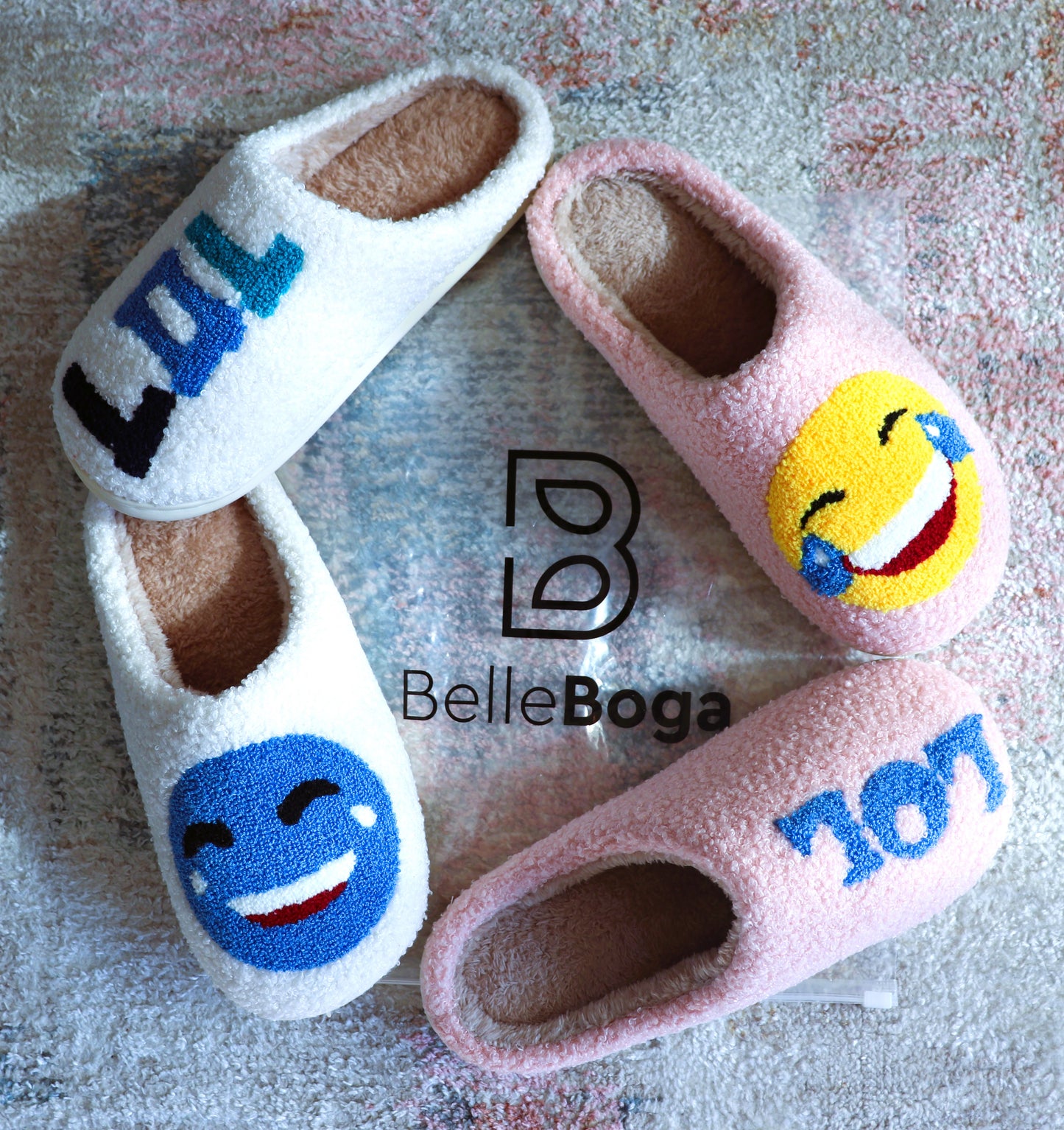 Smiley Face Slippers for Women